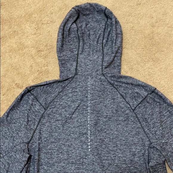Lululemon Heathered Black Surge Warm 1/2 Zip Hoodie - Picture 12 of 16